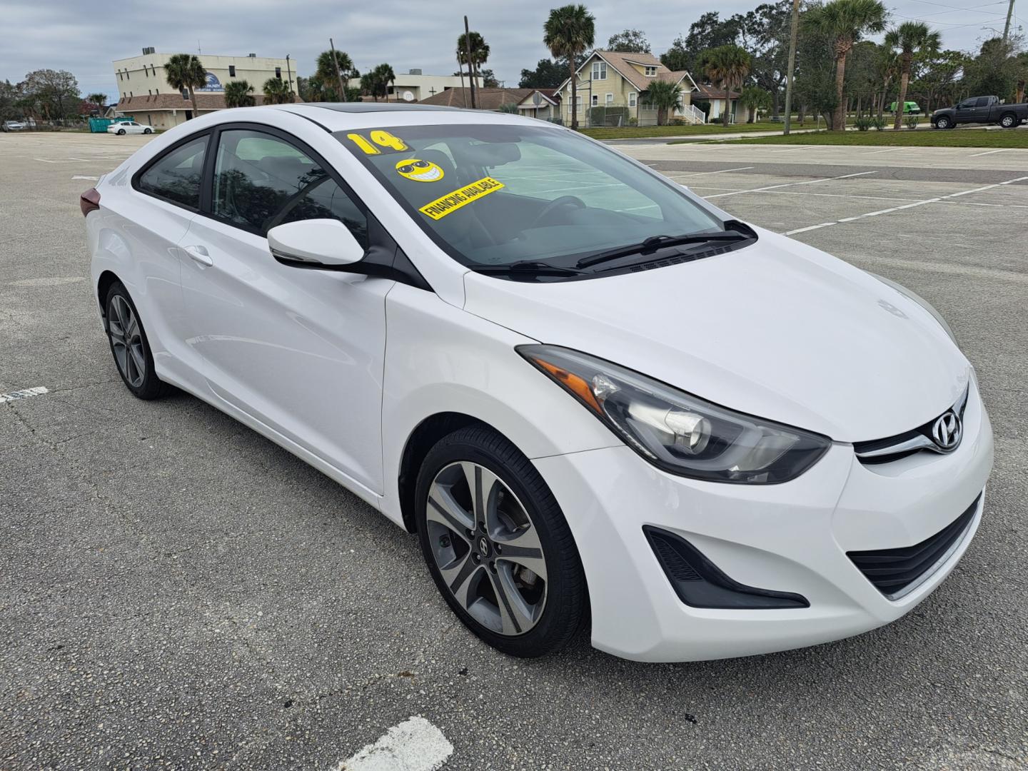 2014 White /BLACK Hyundai Elantra (KMHDH6AH3EU) , AUTOMATIC transmission, located at 1181 Aurora Rd, Melbourne, FL, 32935, (321) 241-1100, 28.132914, -80.639175 - Photo#2